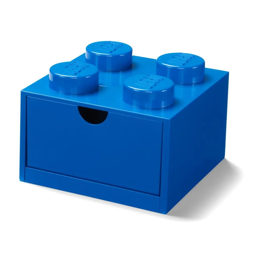 LEGO stolní box 4 se zásuvkou - modrá