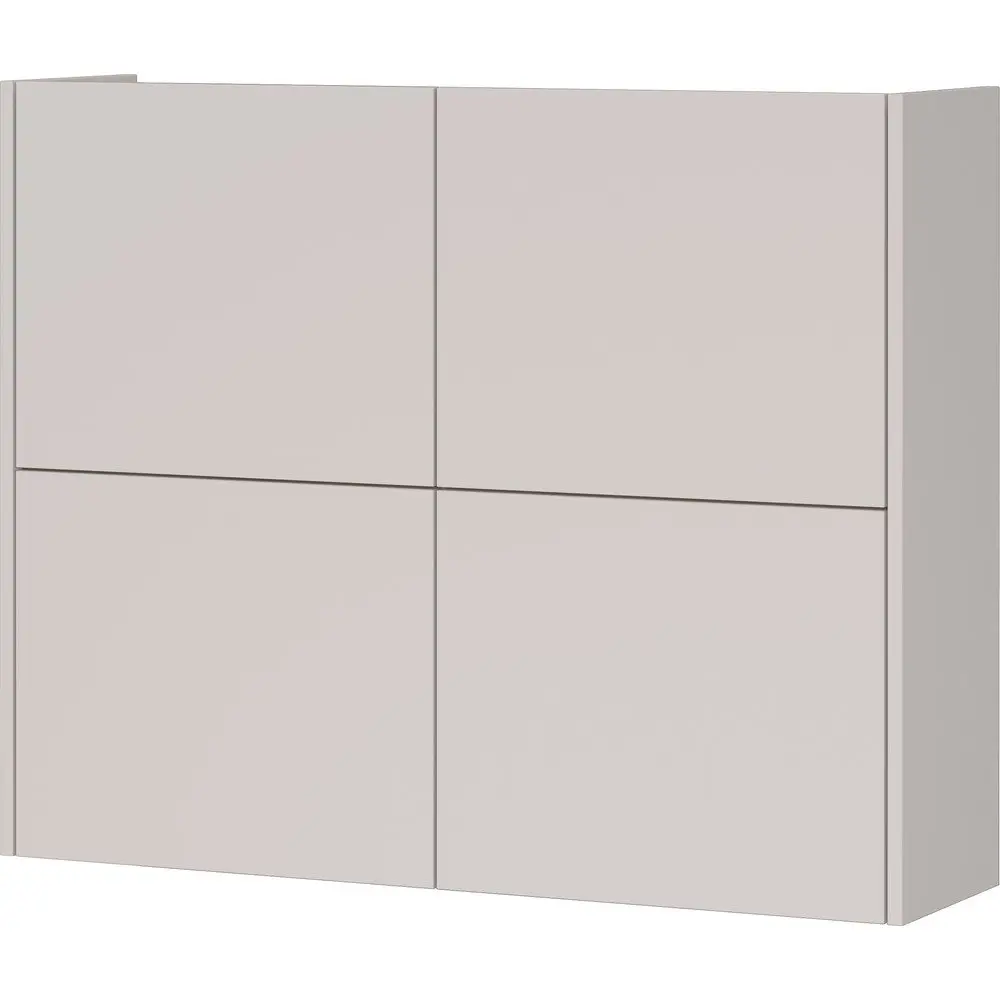Krémová matná závěsná skříňka 97x79x27 cm Binetto – Germania