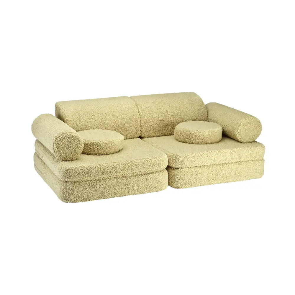 Hnědá manšestrová dětská pohovka 132 cm Settee – Wigiwama