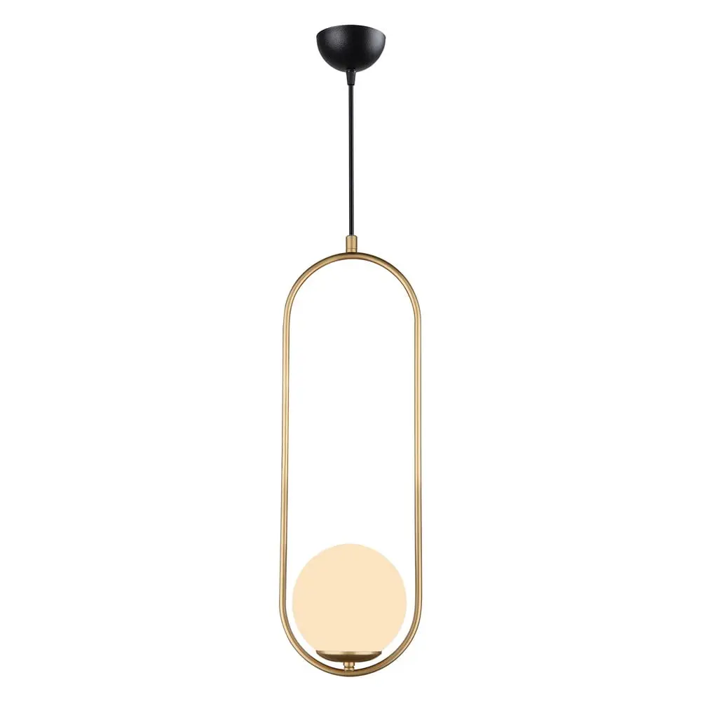 Závěsné svítidlo ve zlaté barvě Squid Lighting Arch, výška 146 cm