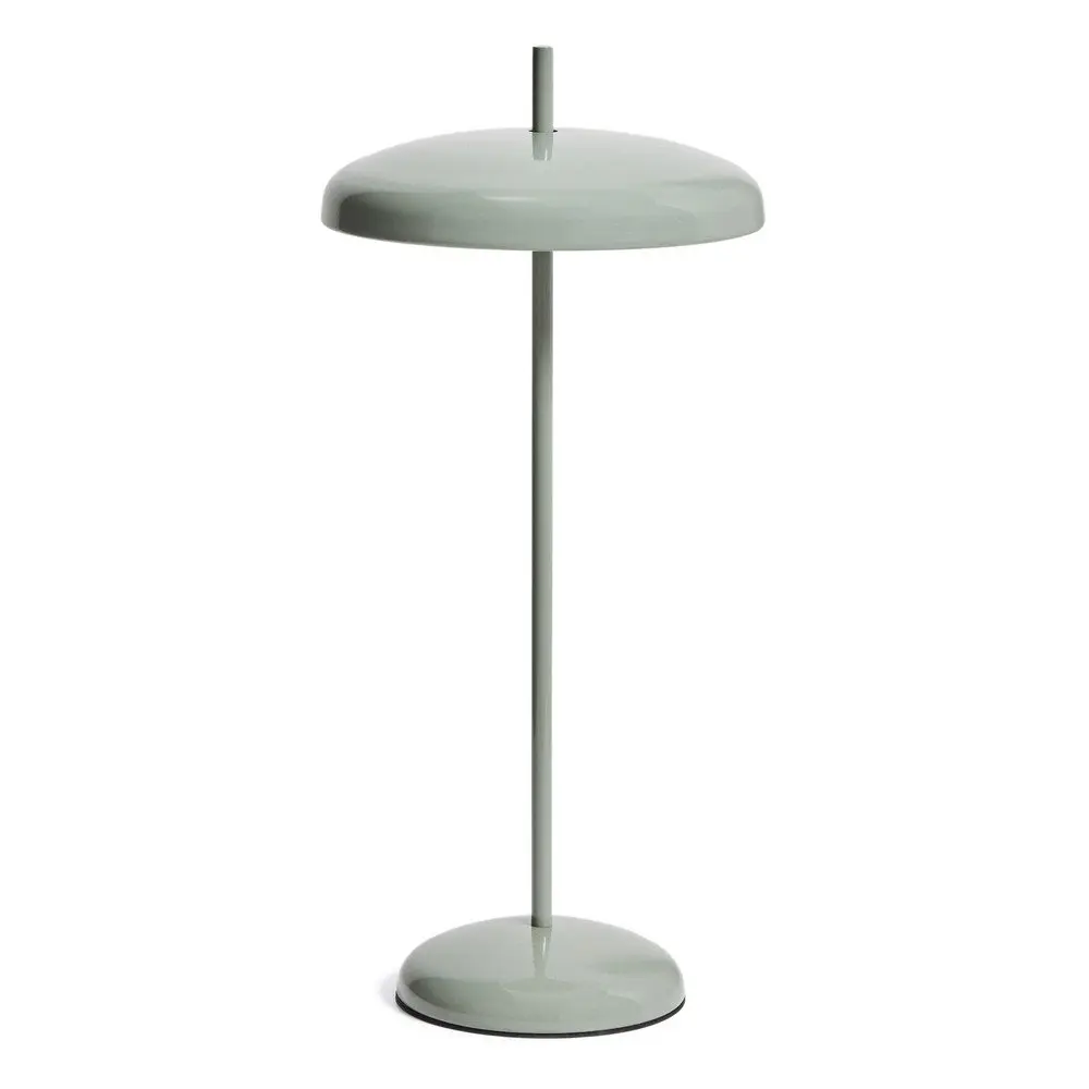 Světle zelená LED stmívatelná stolní lampa s kovovým stínidlem (výška 35 cm) Porte – Kave Home