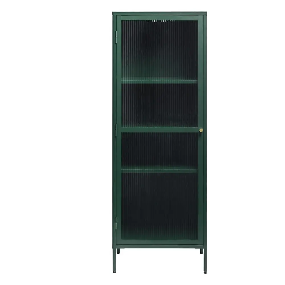 Červená kovová vitrína 58x160 cm Bronco – Unique Furniture
