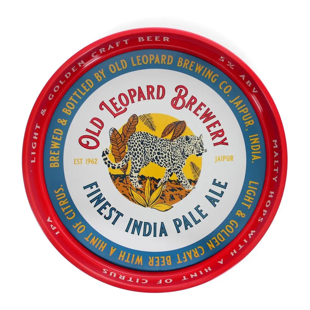 Kovový tác ø 33 cm Old Leopard Brewery – Rex London