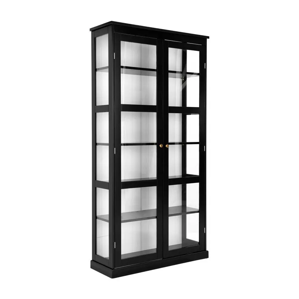 Černá vitrína z MDF 98x193x34 cm Wilma – Ellos Home