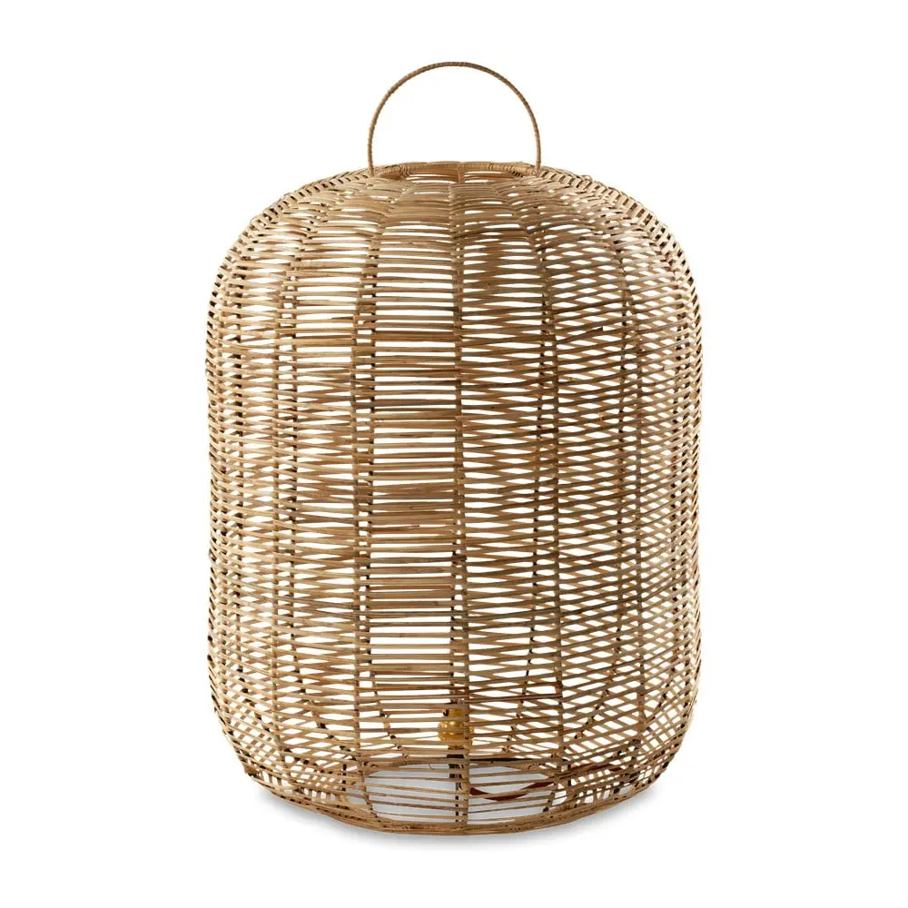 Stolní proutěná lampa Nkuku Noko, výška 65 cm