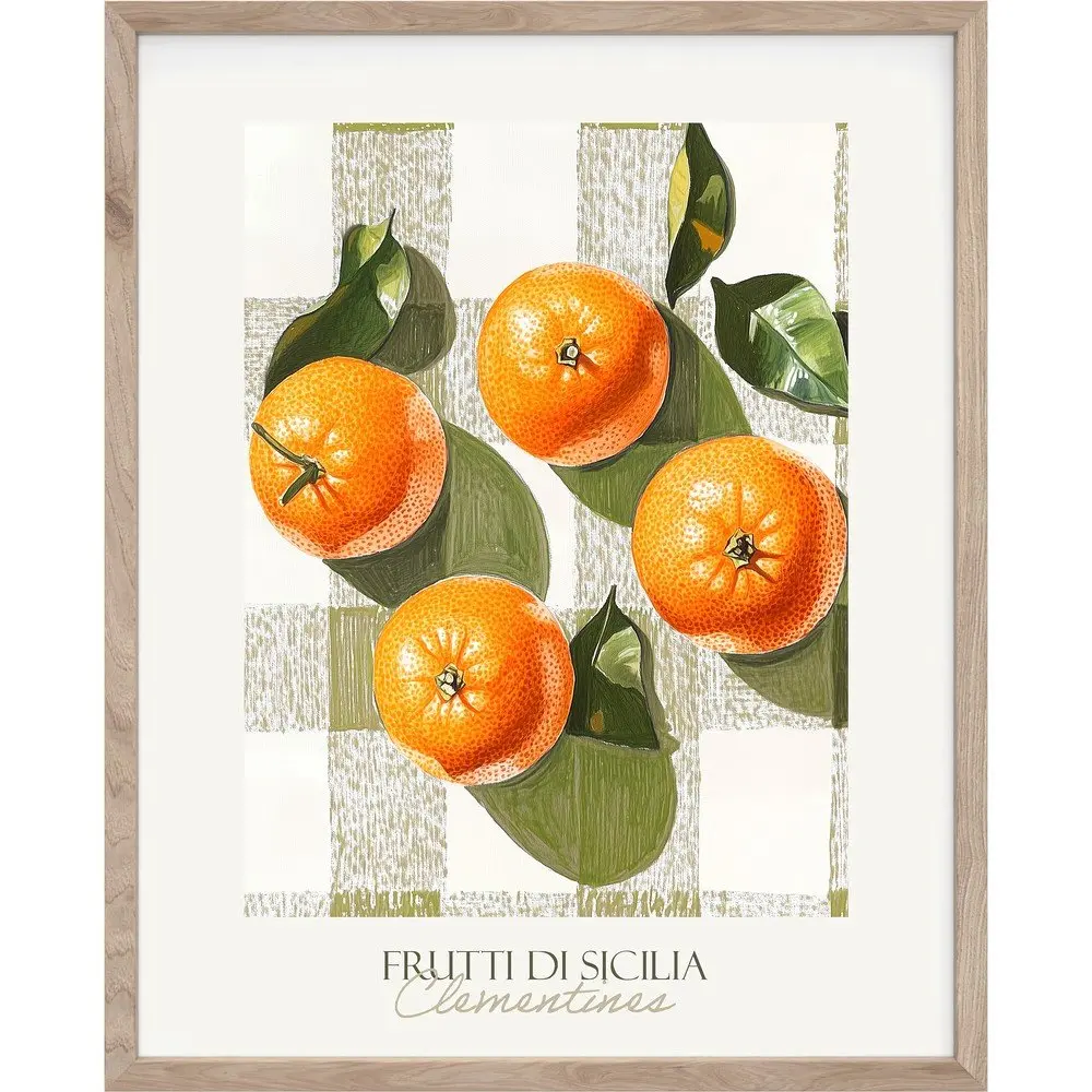 Tištěný obraz s rámem 40x50 cm Mandarines – Styler