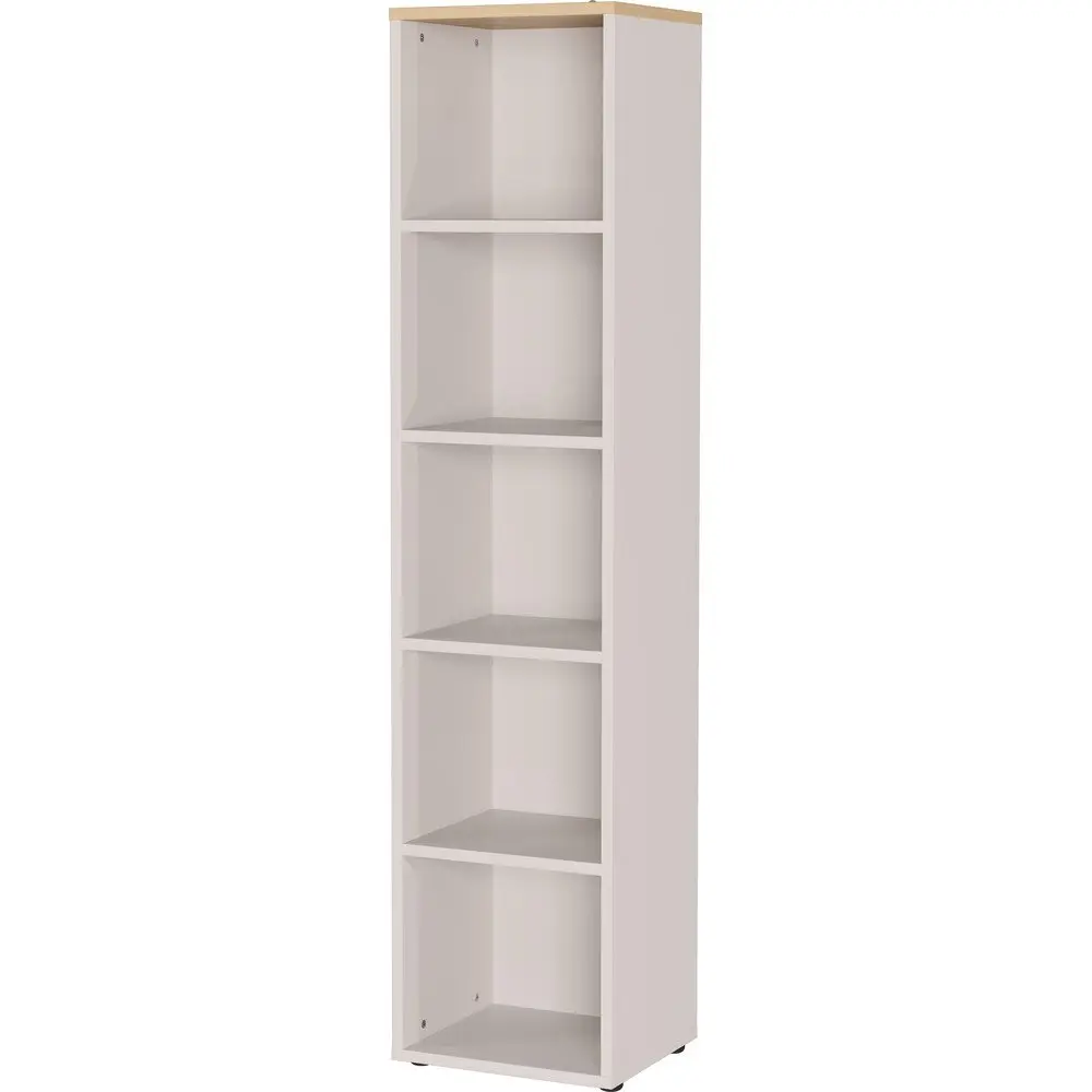 Krémová matná knihovna 45x197x40 cm Lissabon – Germania