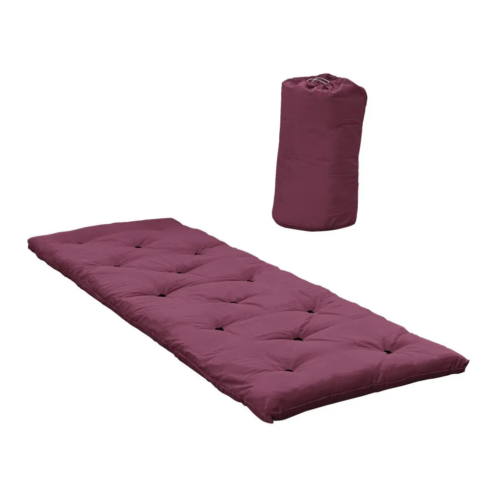 Červená futonová matrace 70x190 cm Bed In a Bag Bordeaux – Karup Design