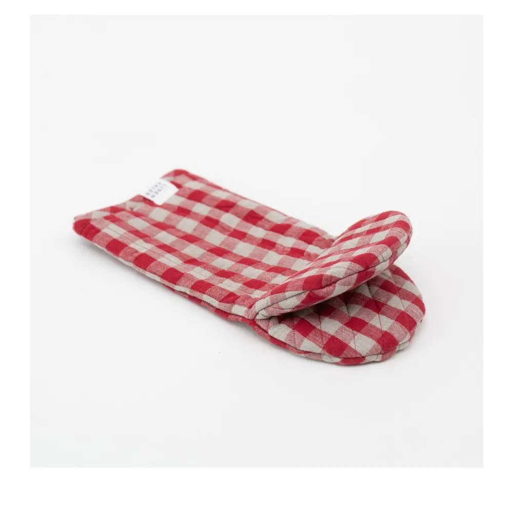 Lněná chňapka Red Gingham – Linen Tales