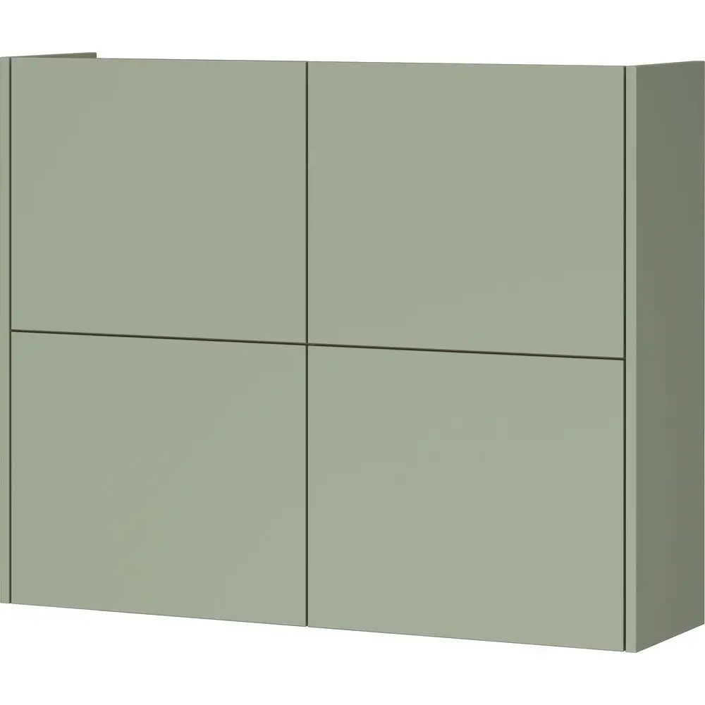 Krémová matná závěsná skříňka 97x79x27 cm Binetto – Germania