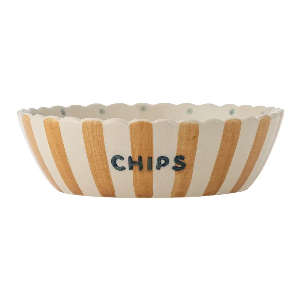 Žlutá/krémová keramická mísa ø 24 cm Chip – Bloomingville