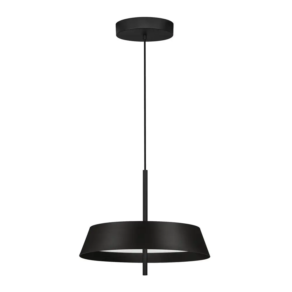 Matně černé hliníkové LED stmívatelné závěsné svítidlo ø 45 cm Velio – Nova Luce