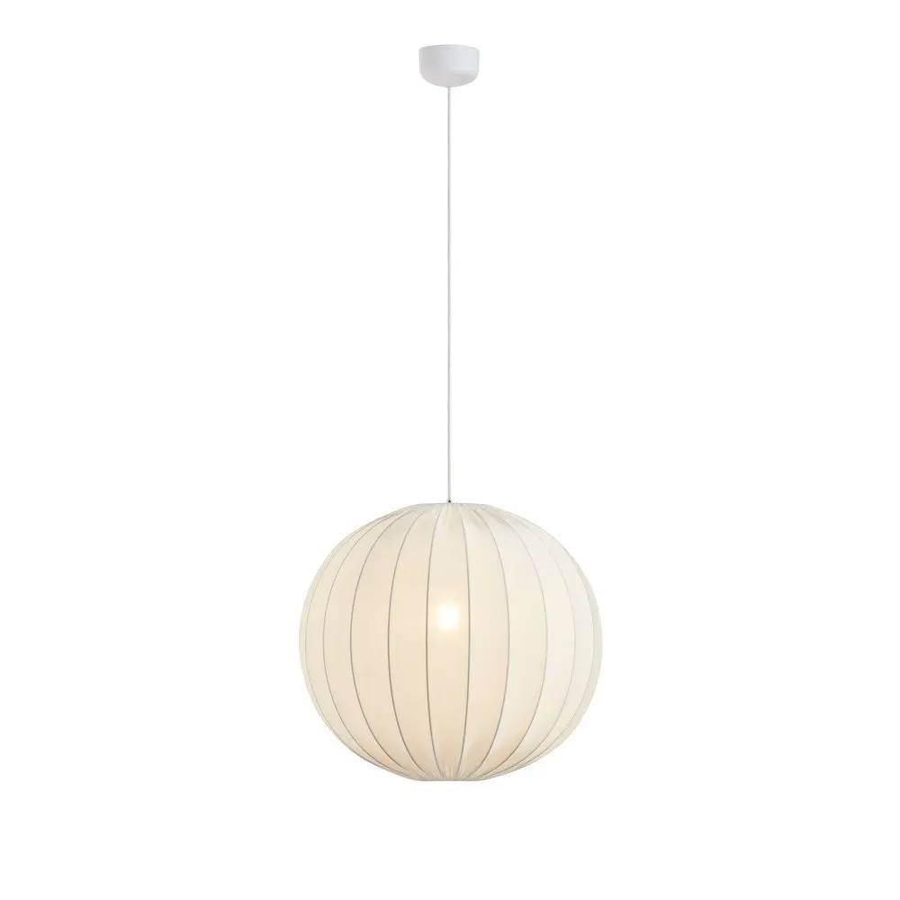 Bílé látkové závěsné svítidlo ø60x60 cm Solia – Markslöjd