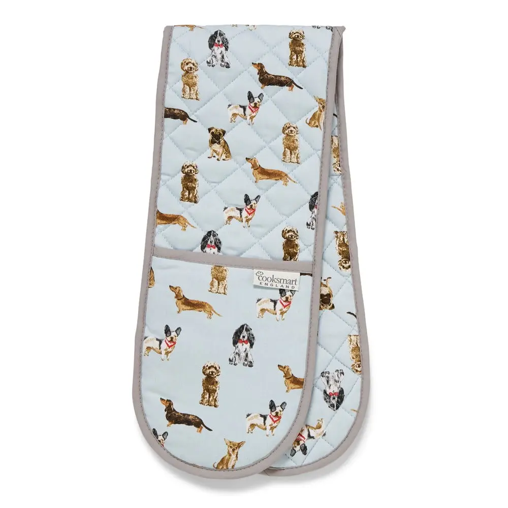 Dvojitá bavlněná chňapka Cooksmart ® Curious Dogs