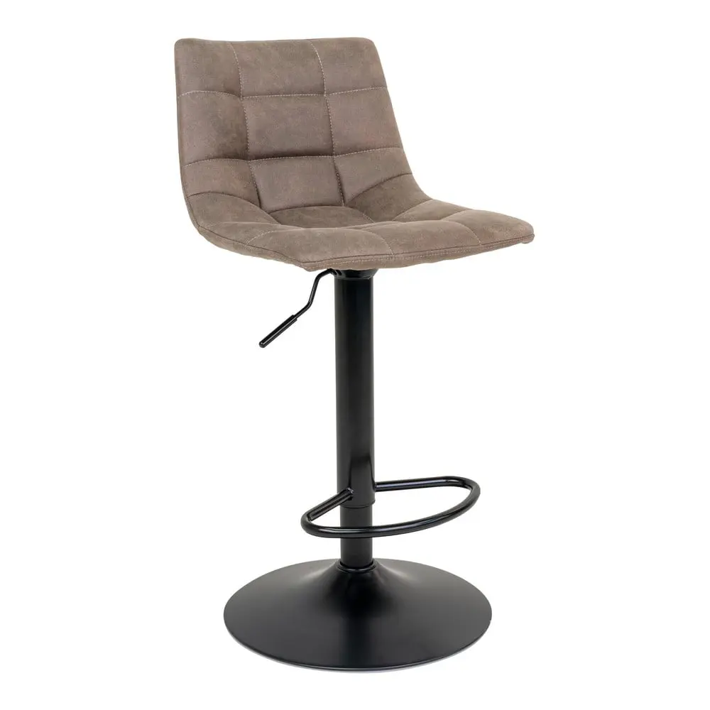 Světle hnědé čalouněné barové židle v sadě 2 ks s nastavitelnou výškou (výška sedáku 63 cm) Middelfart – House Nordic