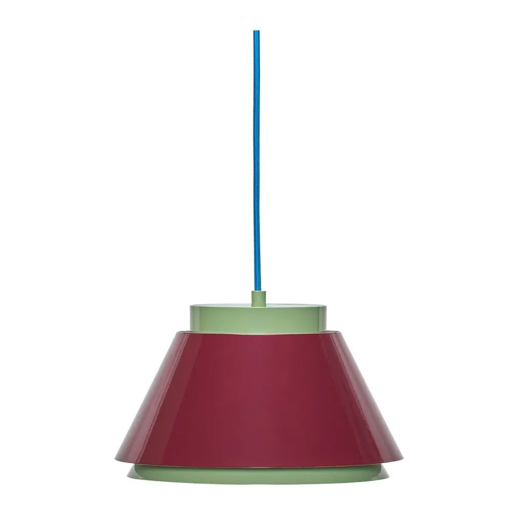 Červené/zelené kovové závěsné svítidlo ø 25 cm Remi – Hübsch