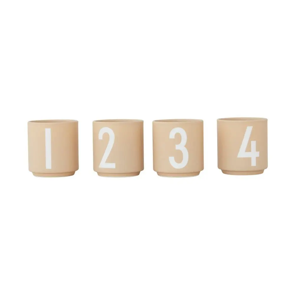 Porcelánové svícny v sadě 4 ks Mini - Design Letters