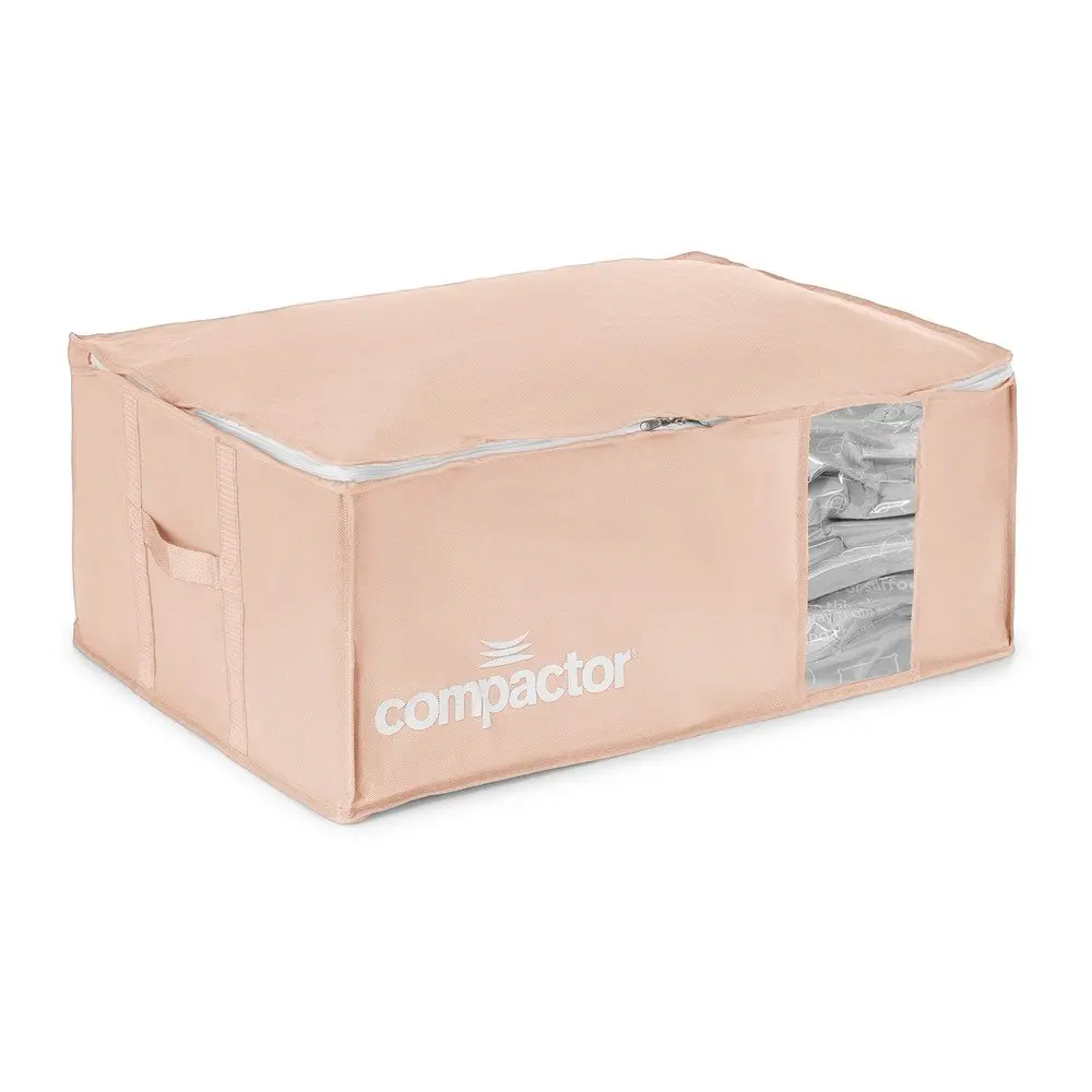 Vakuový plastový úložný box na oblečení 65x45x27 cm Pink Edition – Compactor