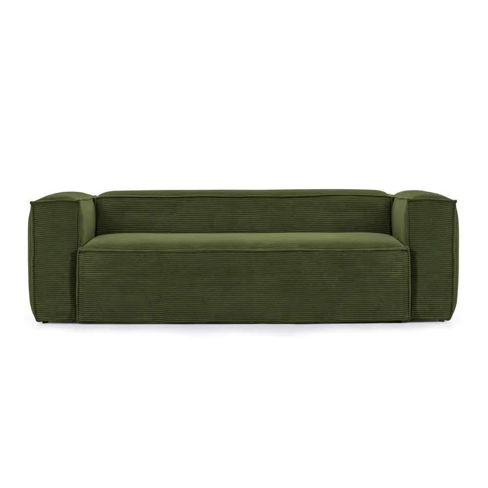 Béžová pohovka Kave Home Blok, 240 cm