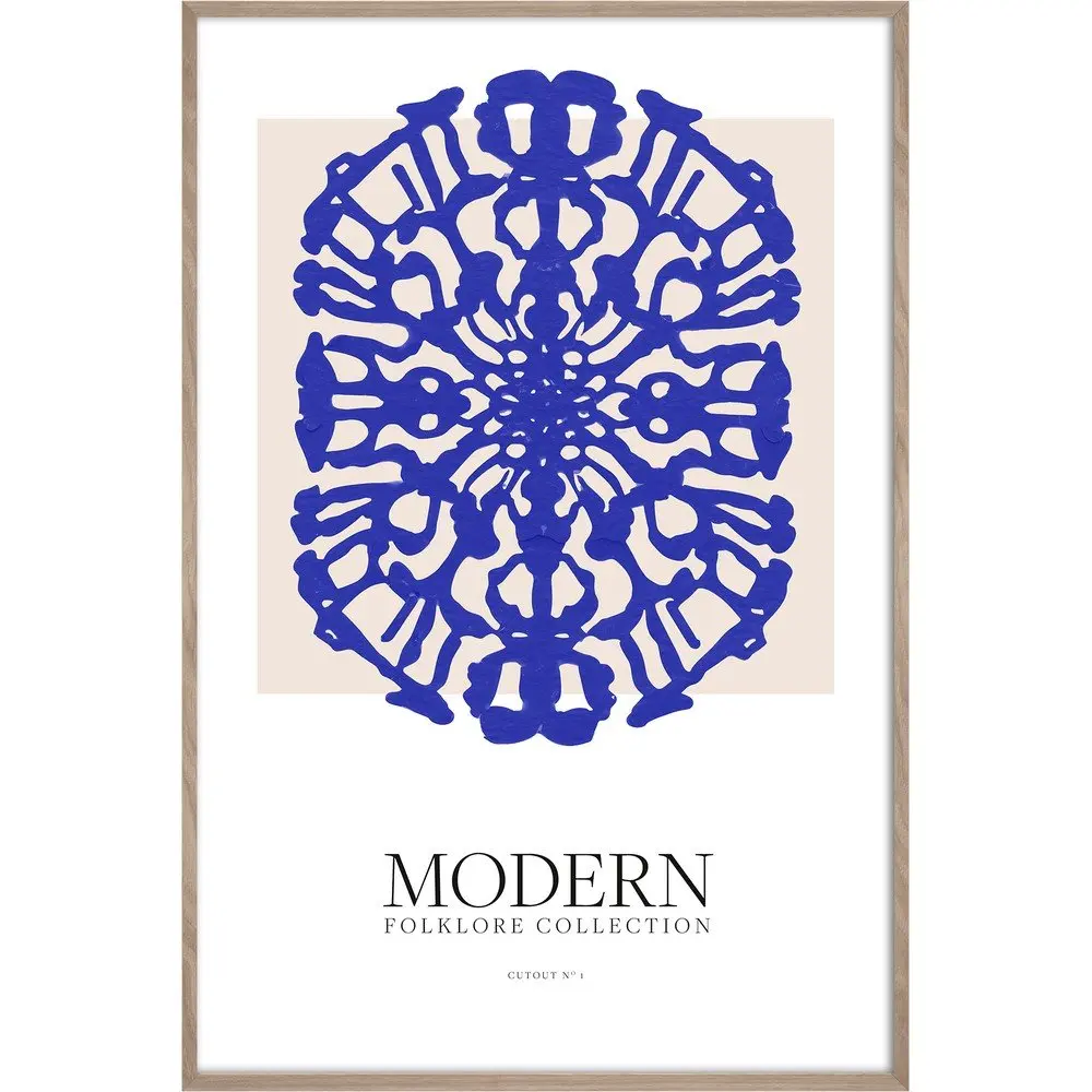 Tištěný obraz s rámem 60x90 cm Blue Folklore – Styler