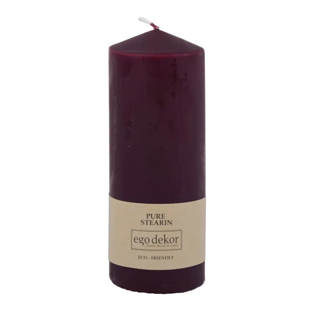 Vínově červená svíčka Eco candles by Ego dekor Top, doba hoření 50 h
