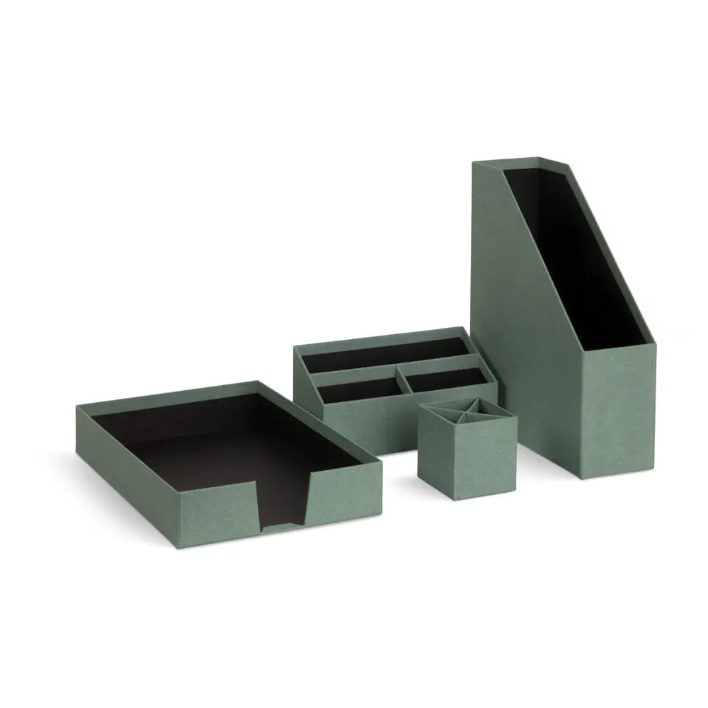 Kartonové organizéry v sadě 4 ks Hugo Canvas Paper Laminate – Bigso