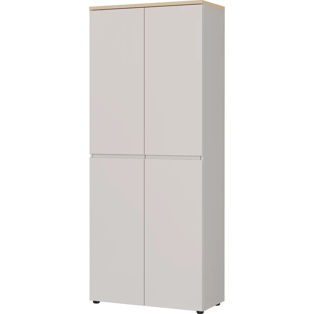 Krémová matná skříň 80x197x40 cm Lissabon – Germania