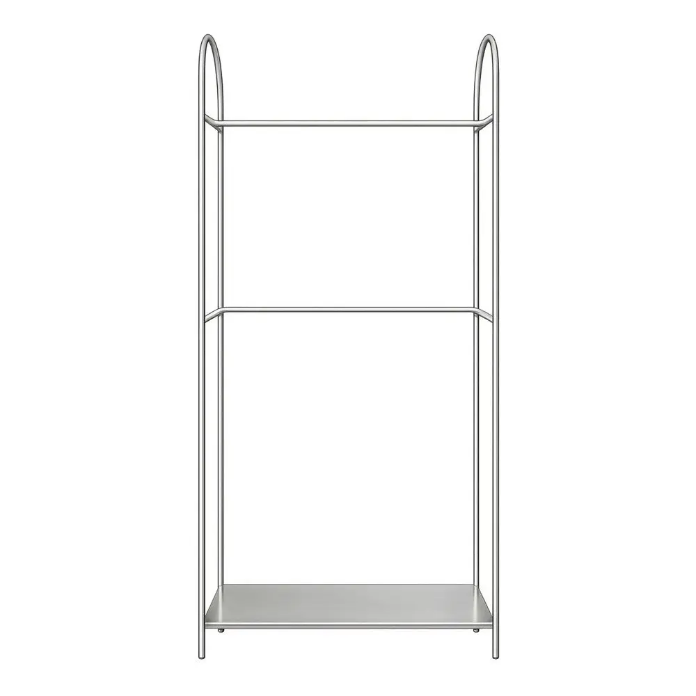 Kovový stojan na oblečení v matně stříbrné barvě 92x186x39 cm Arch – Mette Ditmer Denmark
