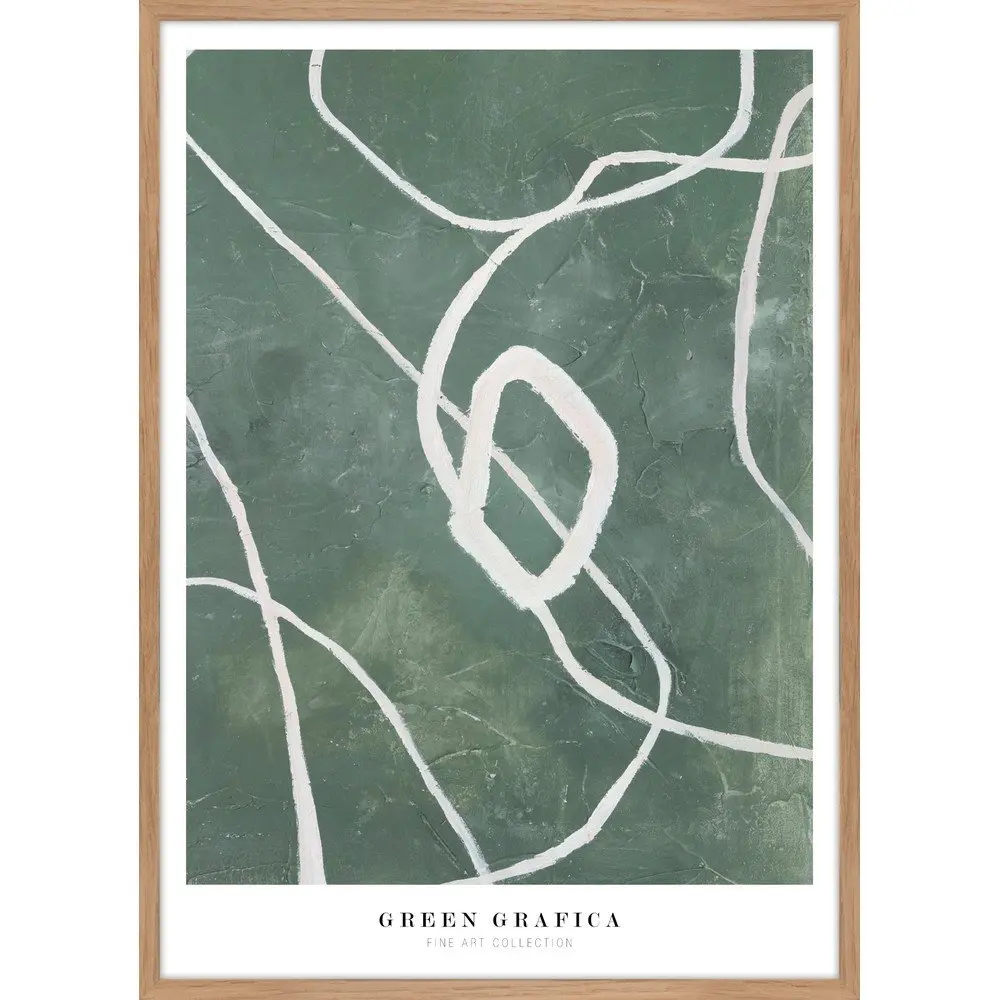 Obraz 52x72 cm Green Grafica – Malerifabrikken