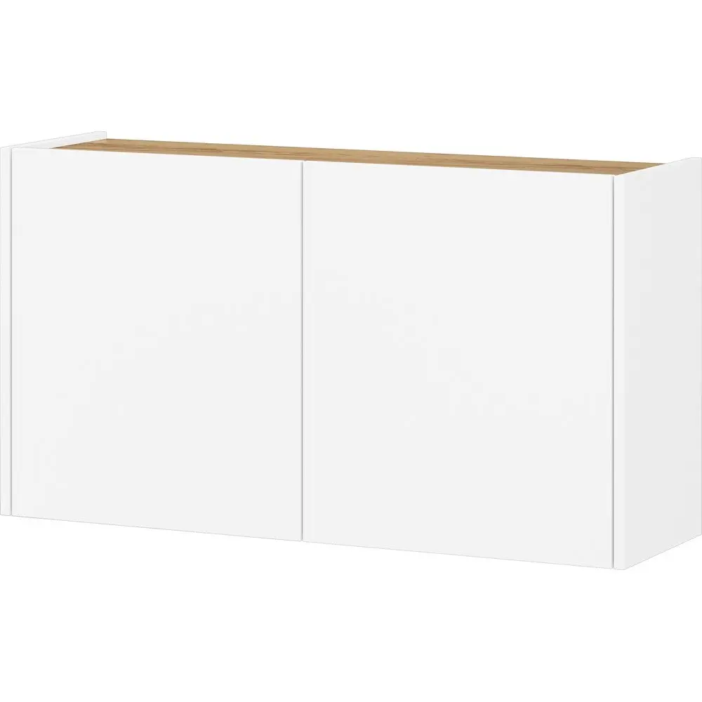 Bílá závěsná skříňka v dekoru dubu 93x52x29 cm Libbiano – Germania