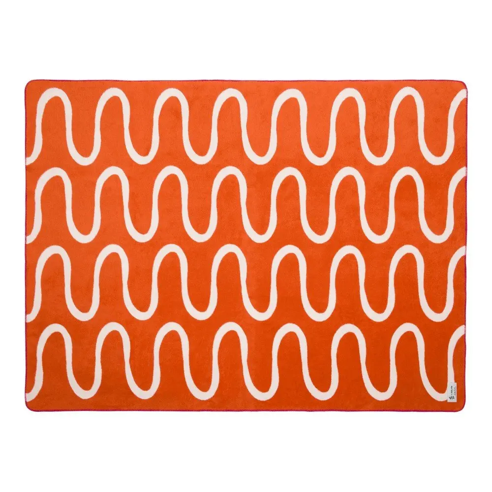 Oranžová deka 150x200 cm Swirl – noo.ma