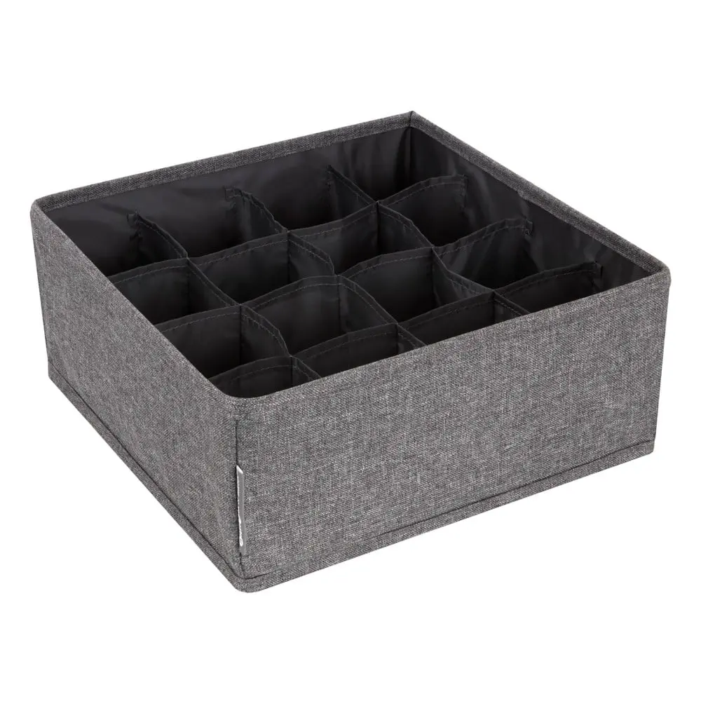 Šedý organizér do zásuvky s 16 přihrádkami Bigso Box of Sweden Drawer