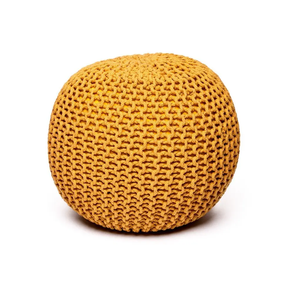 Hořčicově žlutý sedací puf Bonami Essentials Jagger