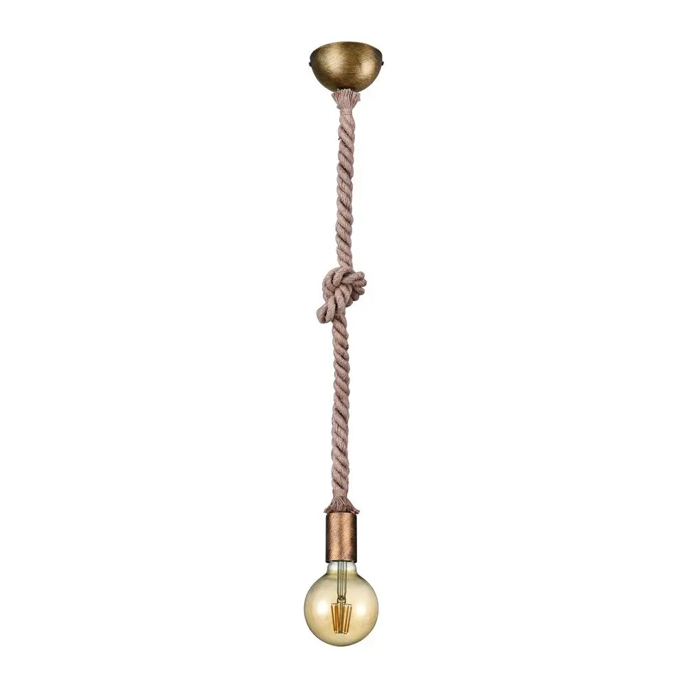 Závěsné svítidlo v mosazné barvě ø 12 cm Rope – Trio