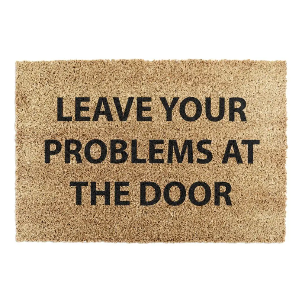 Rohožka z kokosového vlákna 40x60 cm No Problems – Artsy Doormats