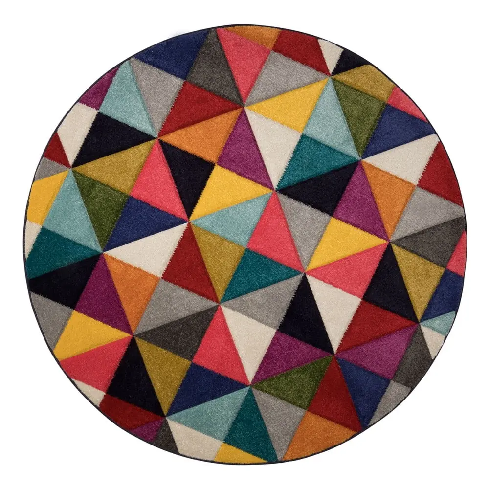 Flair Rugs, AKCE: 160x160 (průměr) kruh Kusový koberec Spectrum Samba Multi kruh, vícebarevná, ložnice