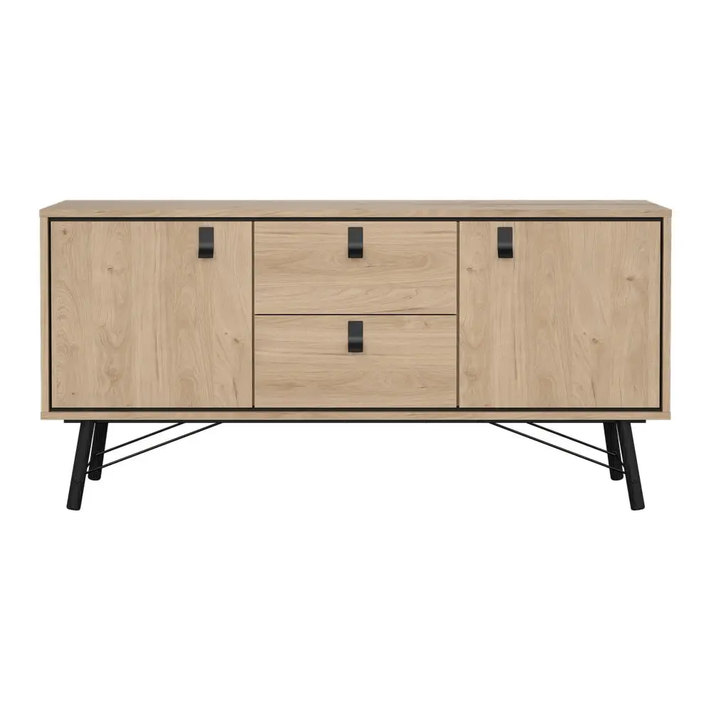 Komoda v dekoru dubu v přírodní barvě 150x72x40 cm Ry – Tvilum