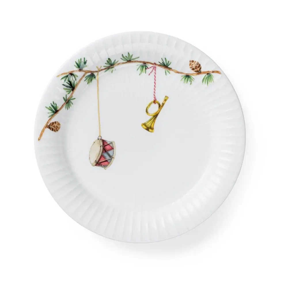 Bílý dezertní porcelánový talíř s vánočním motivem ø 19 cm Hammershøi Christmas – Kähler Design