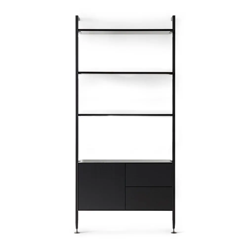 Černá knihovna v dekoru dubu 94x210 cm Edge by Hammel - Hammel Furniture