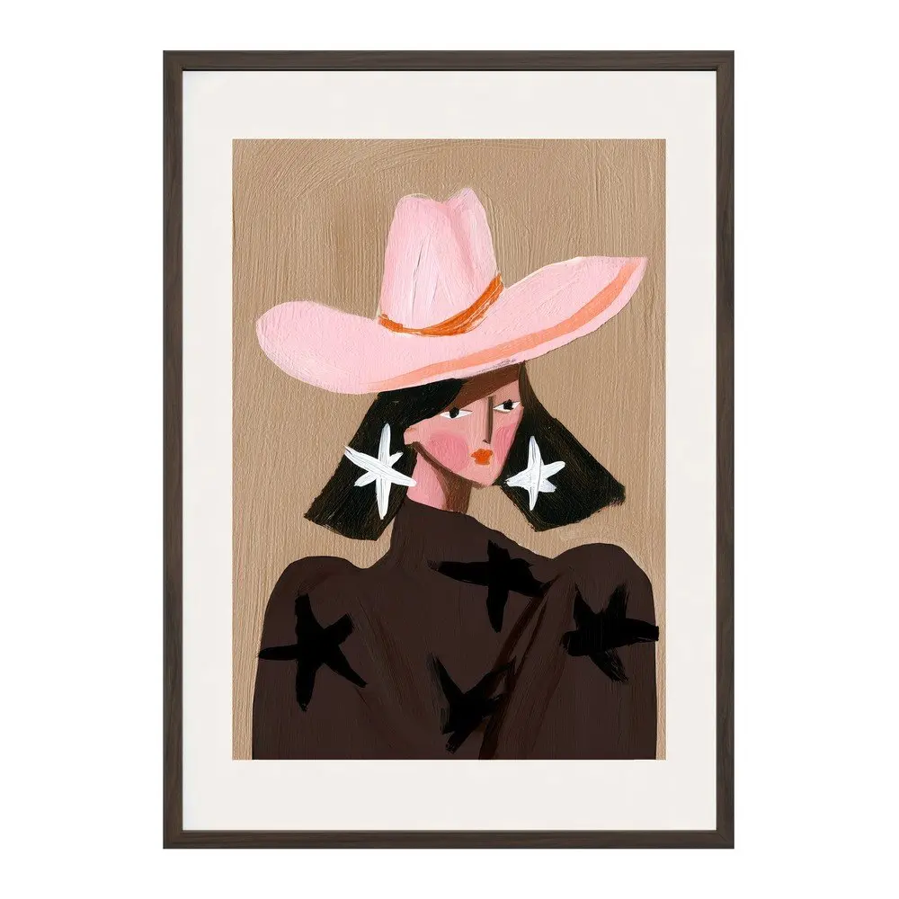 Tištěný obraz s rámem 50x70 cm Cowgirl – Styler