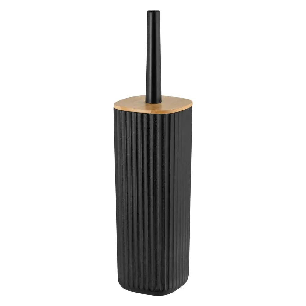 Wenko WC štětka Rotello, černá/bambus, pr. 10 x 36 cm
