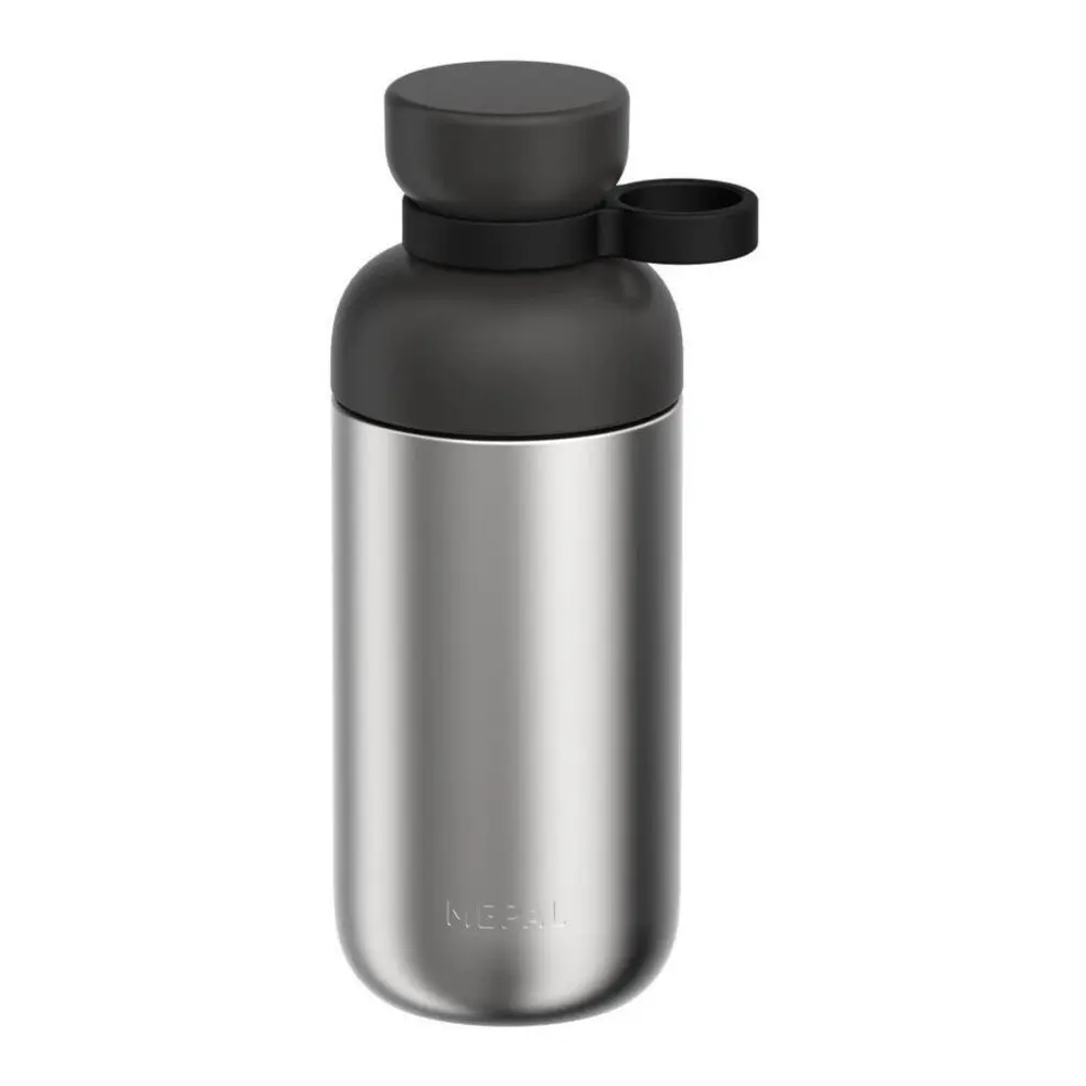 Černá/ve stříbrné barvě lahev z nerezové oceli 500 ml Vita – Mepal