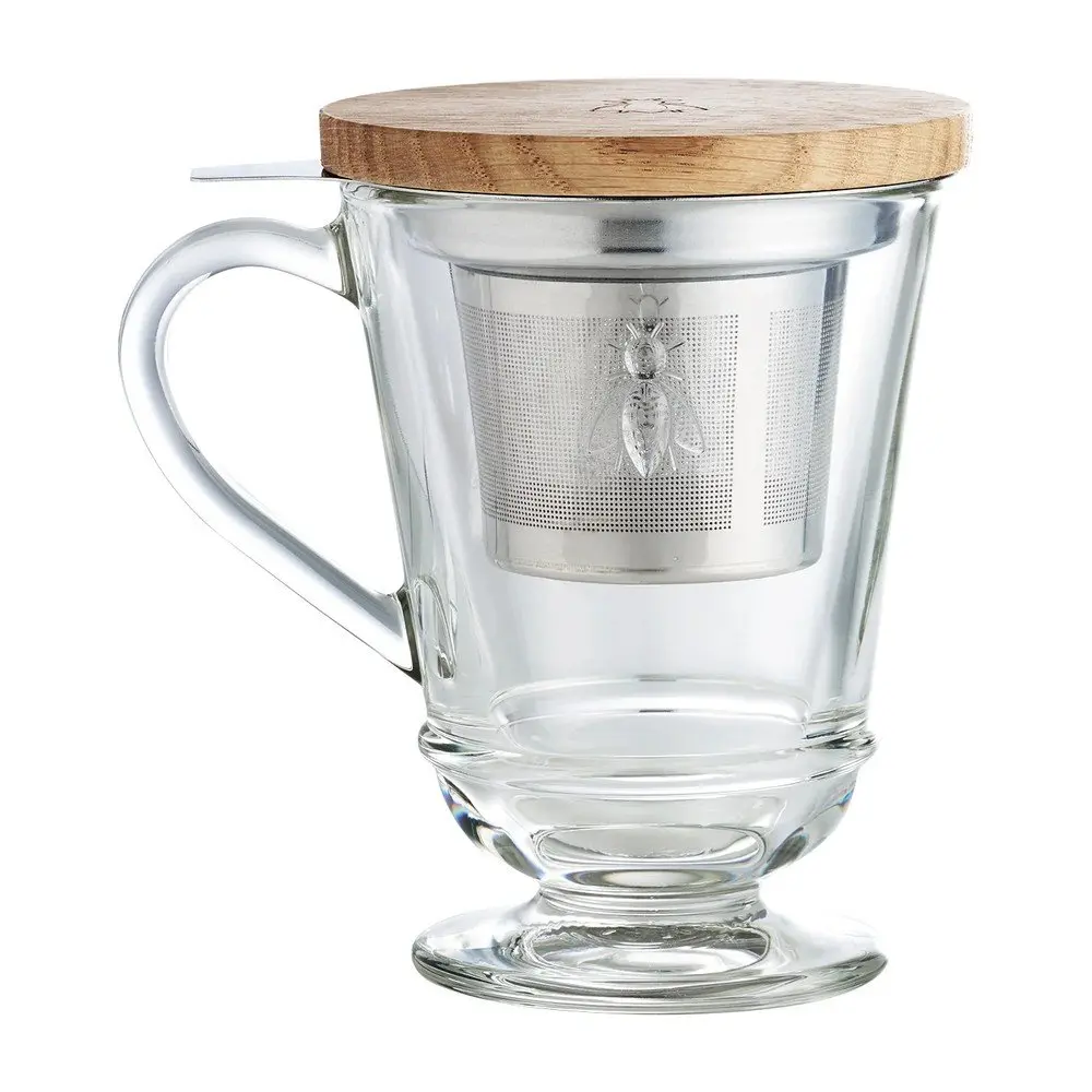 Skleněný hrnek se sítkem 270 ml Abeille – La Rochére