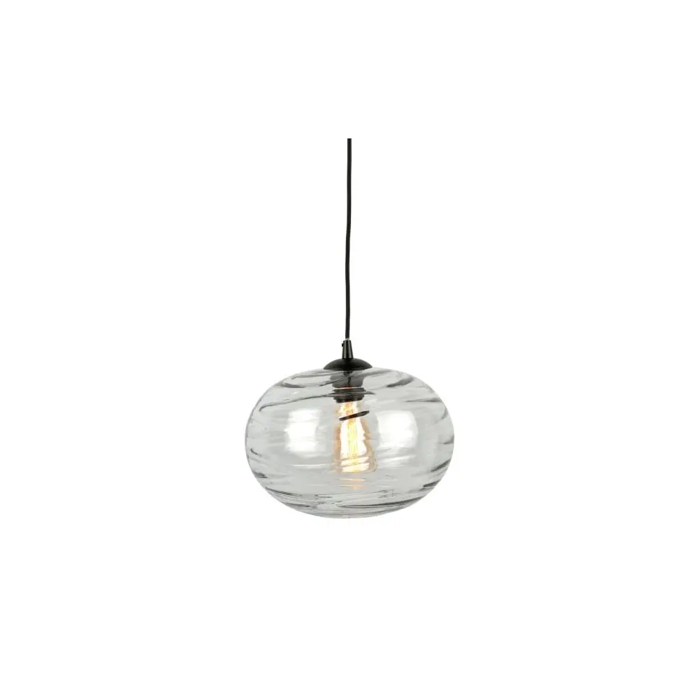 Šedé skleněné závěsné svítidlo, výška 21 cm Sphere - Leitmotiv