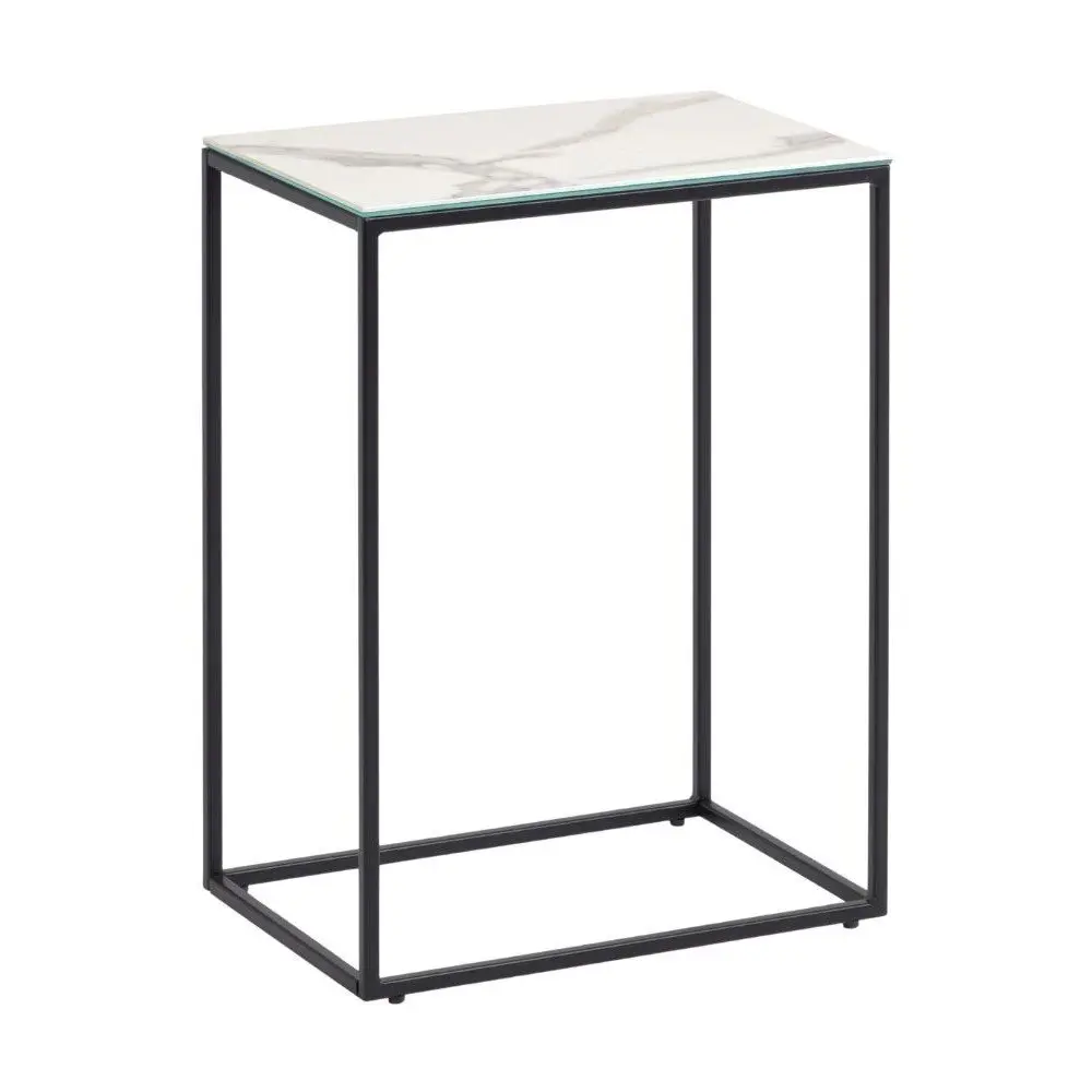Odkládací stolek s keramickou deskou 30x45 cm Rewena – Kave Home