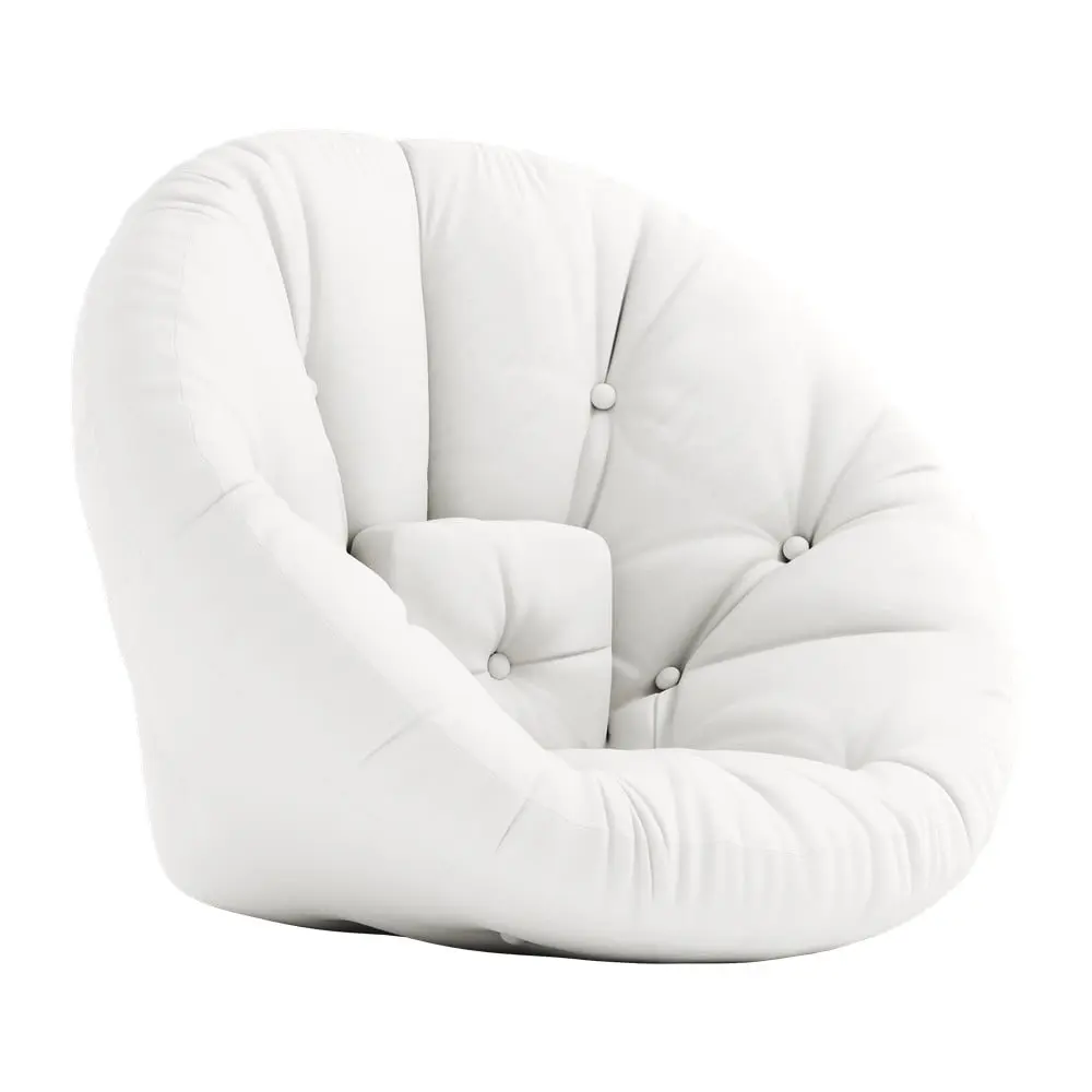 Bílé rozkládací křeslo vhodné do exteriéru Karup Design Design OUT™ Nido White