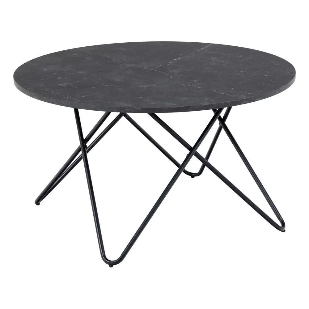 Actona Konferenční stolek Wyre 80 cm černý mramor