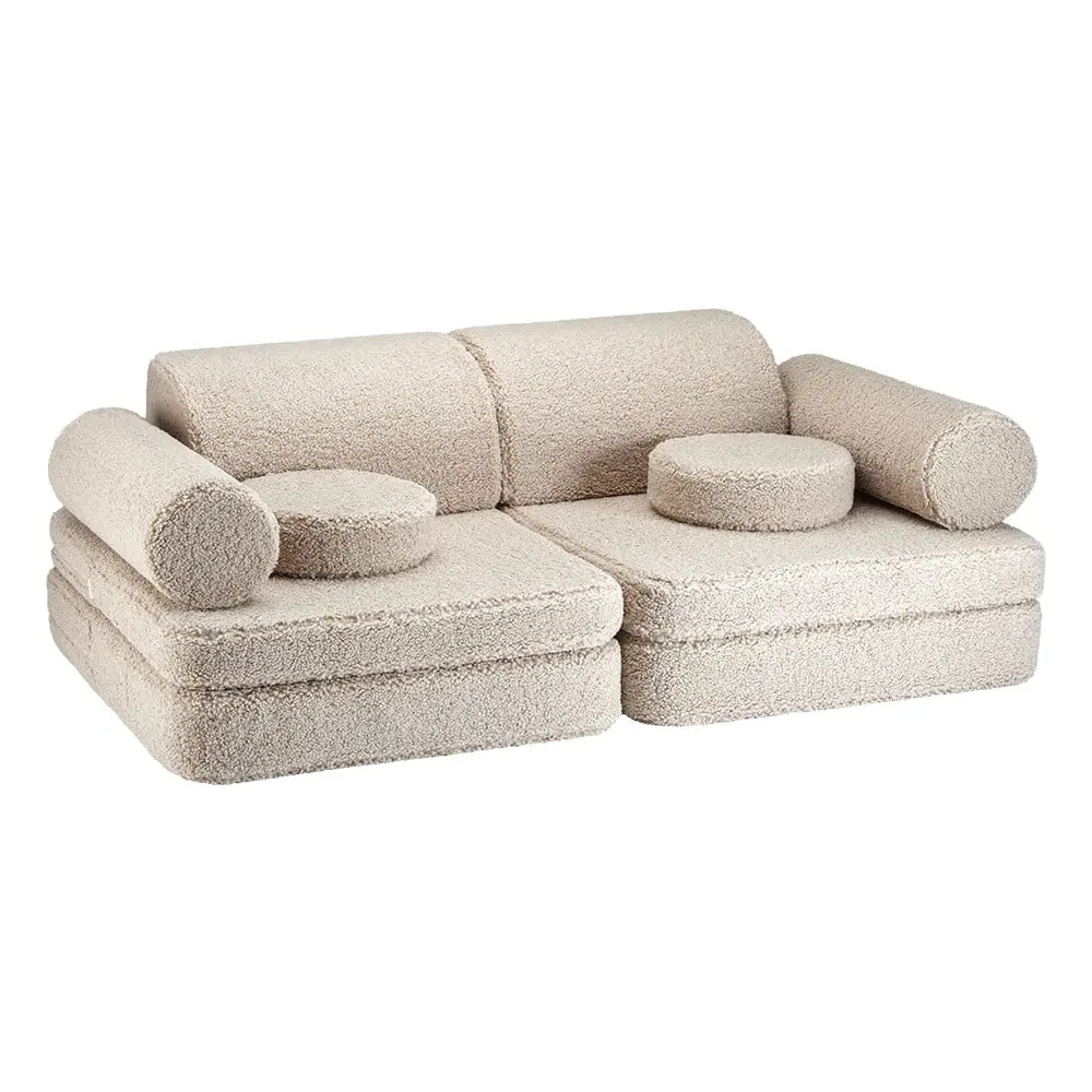 Hnědá manšestrová dětská pohovka 132 cm Settee – Wigiwama