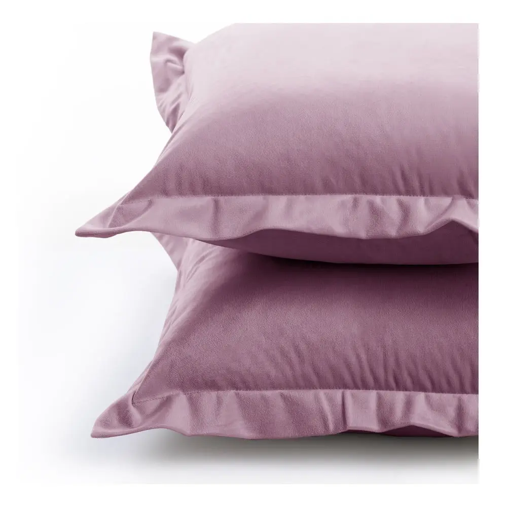 Povlaky na polštáře AmeliaHome Velvet Side růžové, velikost 45x45