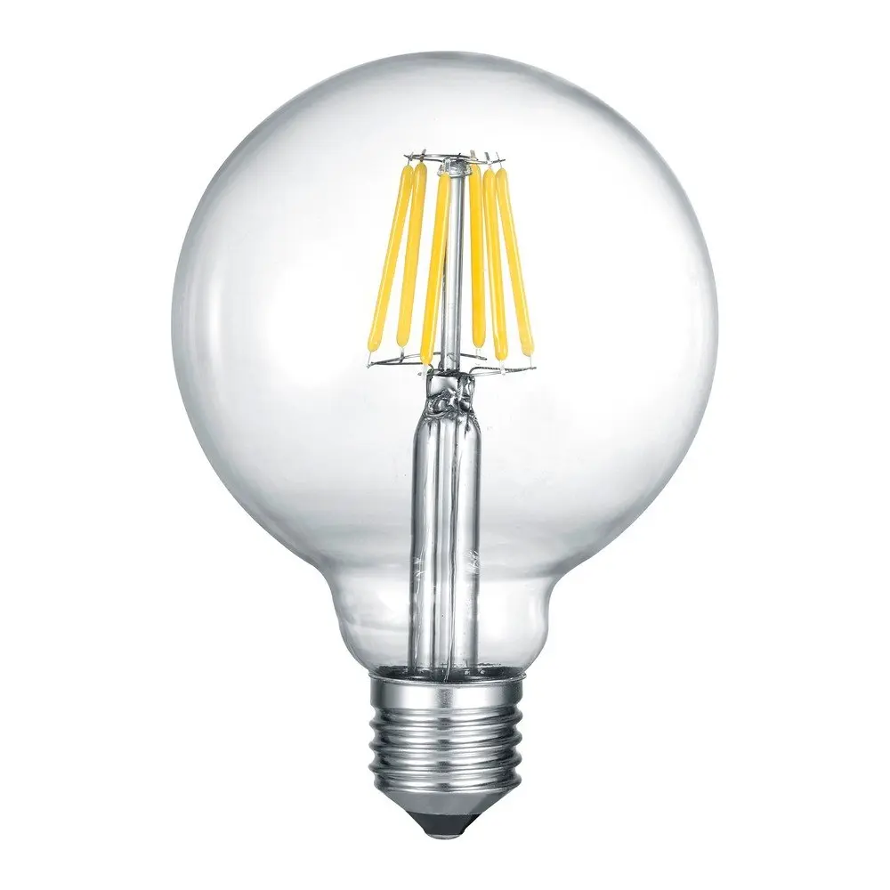 Teplá bílá LED/filamentová žárovka E27, 7 W Globe – Trio